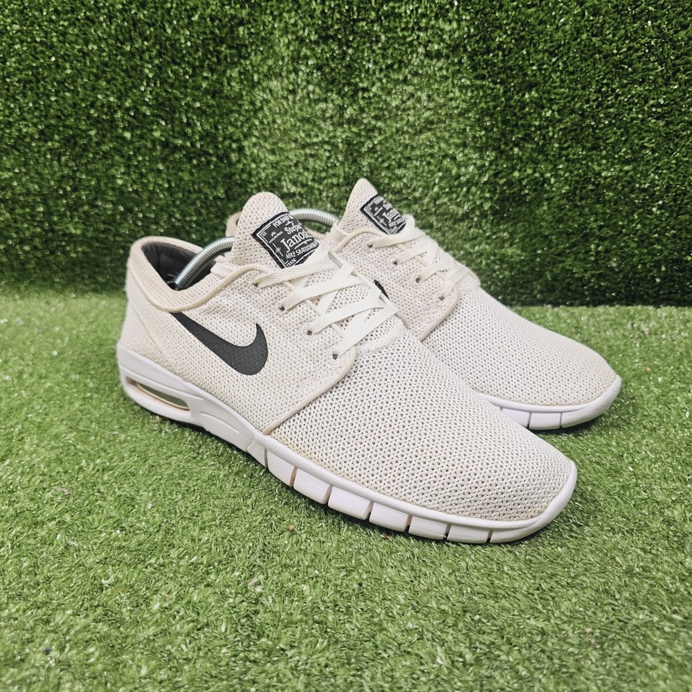 Nike Stefan Janoski Max SB White/Black Athletic Sneakers 631303-100 Mens 10